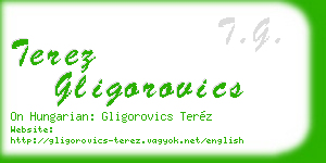 terez gligorovics business card